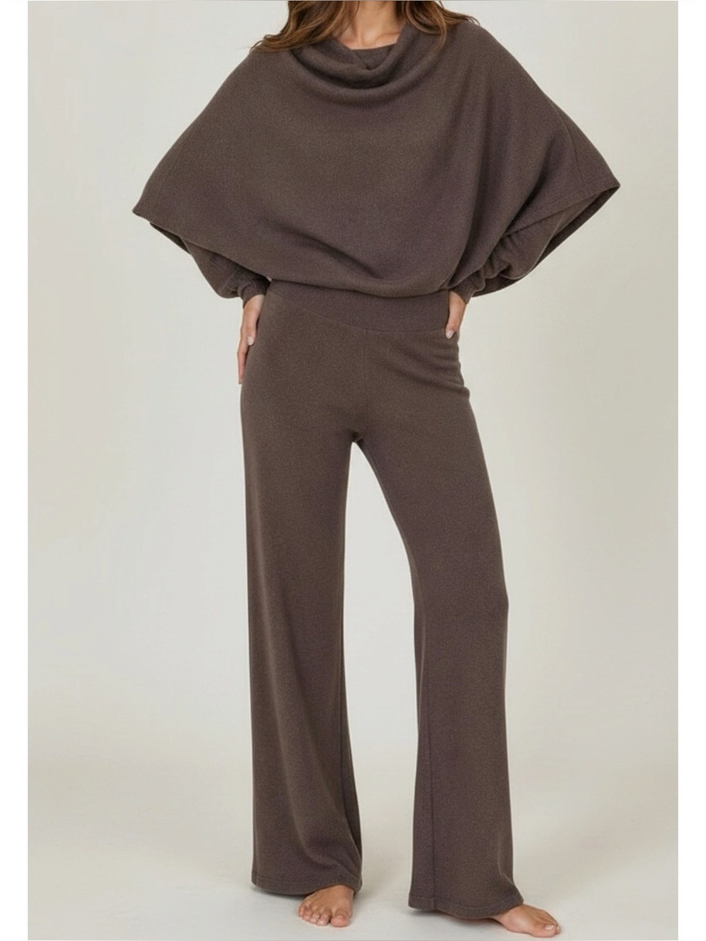 JAKI LONDON Pull-On Pants, Mink, S/M